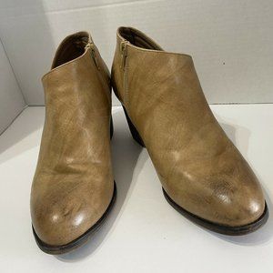 Mata Womens Boots Side Zipper Tan Size: 8